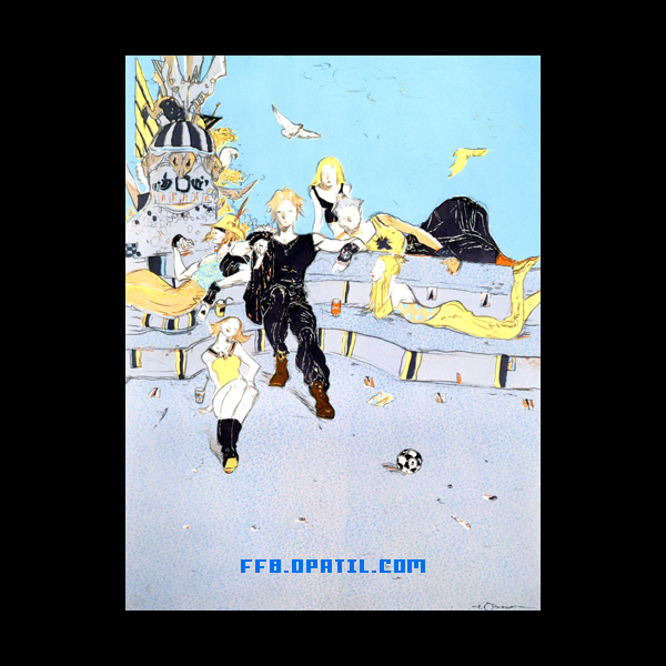仲間達 画像 ─ FF8 天野喜孝氏のコンセプトアート：ファイナルファンタジー8 完全攻略
