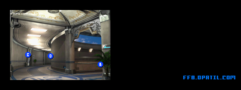 バラムガーデン2Fのマップ画像2：ファイナルファンタジー8 完全攻略