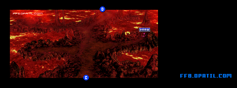 炎の洞窟のマップ画像4：ファイナルファンタジー8 完全攻略