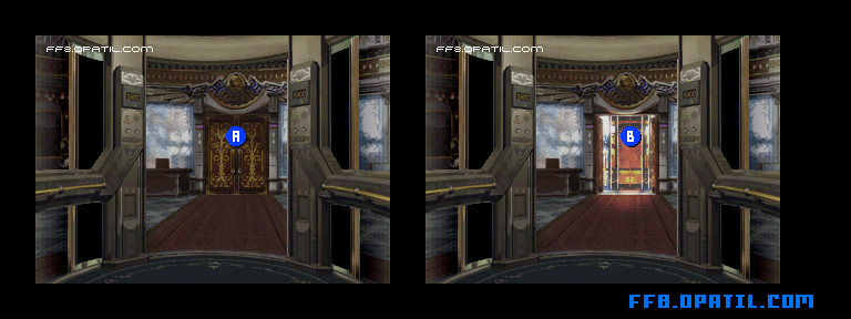 バラムガーデン3Fのマップ画像1：ファイナルファンタジー8 完全攻略