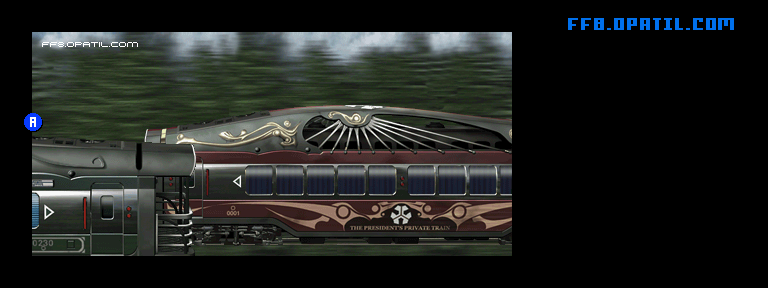 デリング大統領列車のマップ画像1：ファイナルファンタジー8 完全攻略