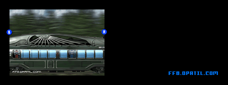 デリング大統領列車のマップ画像2：ファイナルファンタジー8 完全攻略