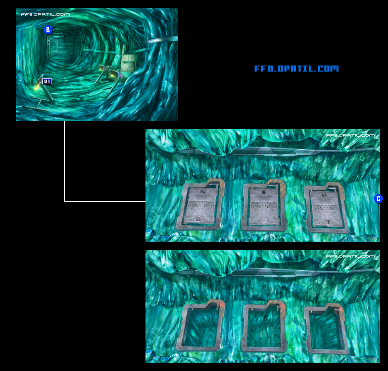 セントラ発掘現場（ラグナ編）のマップ画像3：ファイナルファンタジー8 完全攻略