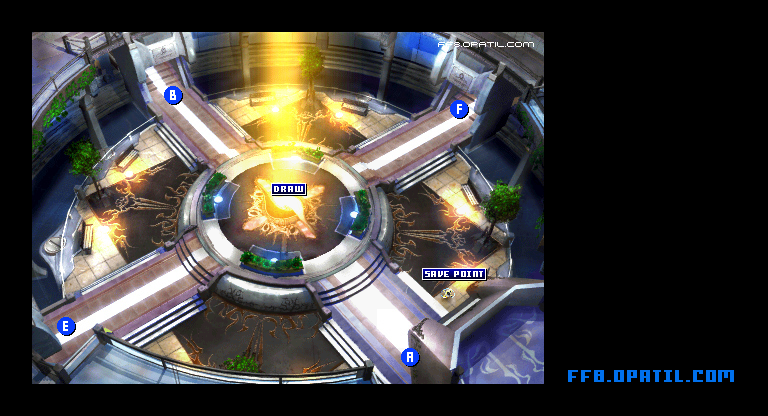 ガルバディアガーデンのマップ画像2：ファイナルファンタジー8 完全攻略