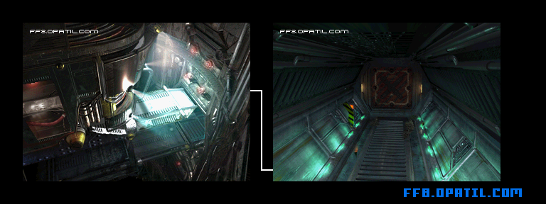 D地区収容所・上層のマップ画像5：ファイナルファンタジー8 完全攻略