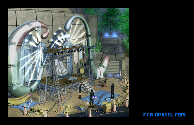 バラムガーデン内紛時のマップ画像2：ファイナルファンタジー8 完全攻略