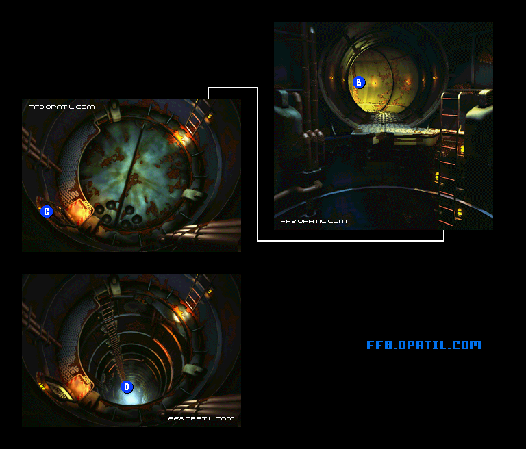 バラムガーデンMD層のマップ画像3：ファイナルファンタジー8 完全攻略