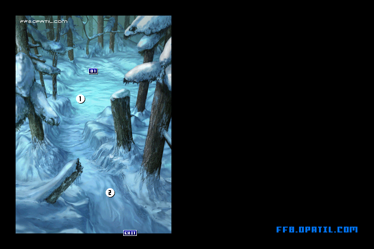 チョコボの森（はぐれの森）のマップ画像1：ファイナルファンタジー8 完全攻略