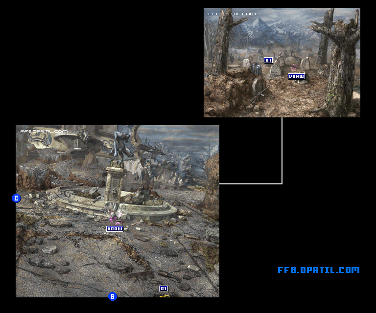 トラビアガーデンのマップ画像3：ファイナルファンタジー8 完全攻略