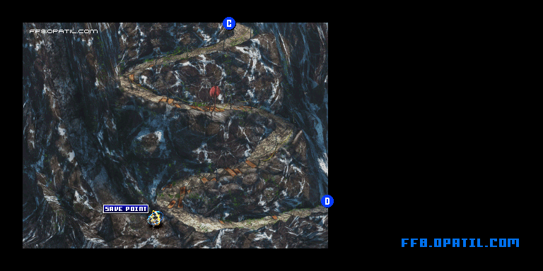 トラビア渓谷のマップ画像4：ファイナルファンタジー8 完全攻略