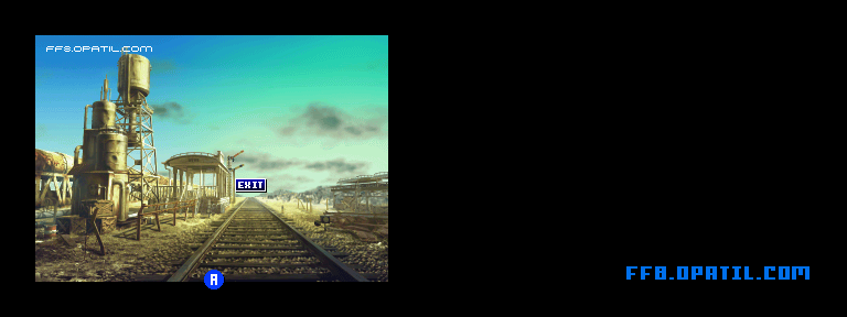 F.H. エスタ方面への線路のマップ画像2：ファイナルファンタジー8 完全攻略