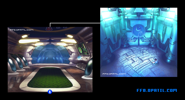 オダイン魔法研究所（オダ研）のマップ画像3：ファイナルファンタジー8 完全攻略