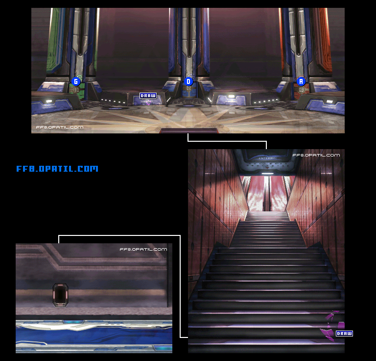 ルナティックパンドラのマップ画像1：ファイナルファンタジー8 完全攻略