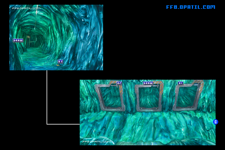 ルナティックパンドラのマップ画像4：ファイナルファンタジー8 完全攻略