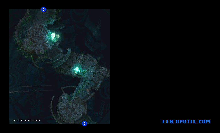 大海のよどみのマップ画像4：ファイナルファンタジー8 完全攻略