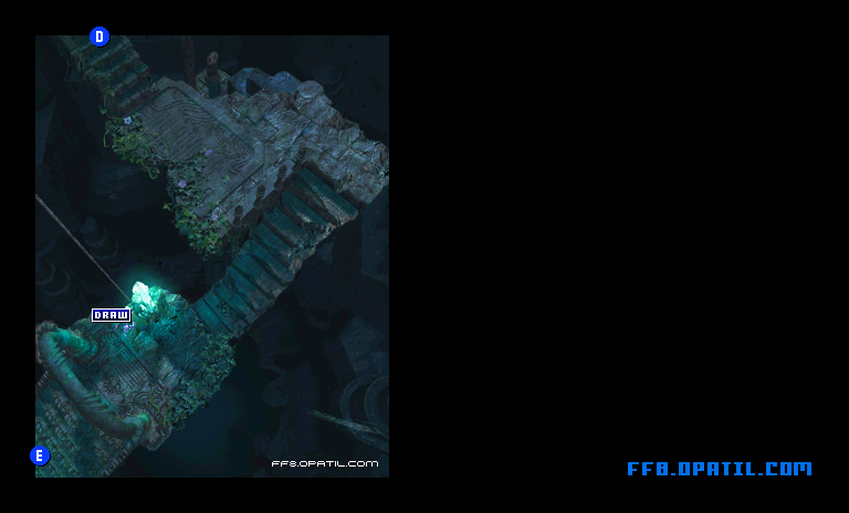大海のよどみのマップ画像5：ファイナルファンタジー8 完全攻略